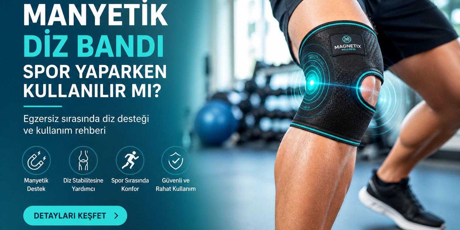 Egzersiz sırasında diz desteği ve kullanım rehberi Manyetik Diz Bandı Spor Yaparken Kullanılır mı?
